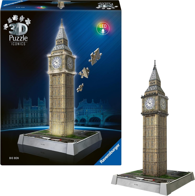 Ravensburger Iconics: Big Ben (Noční edice)