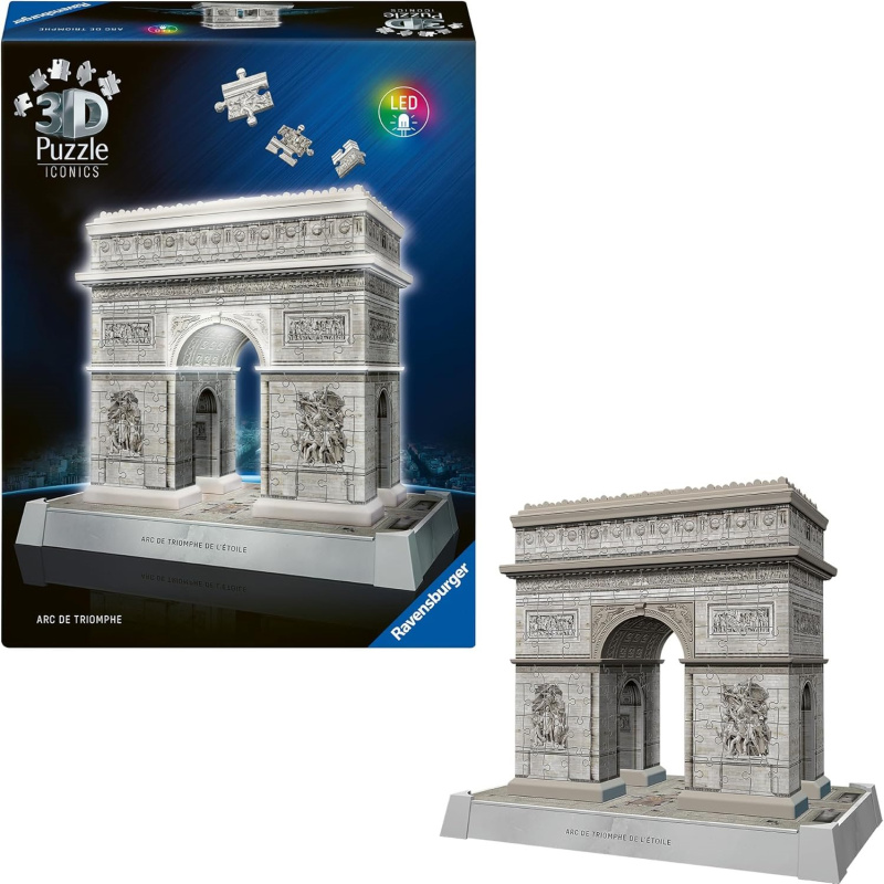 Ravensburger Iconics: Vítězný oblouk (Noční edice)