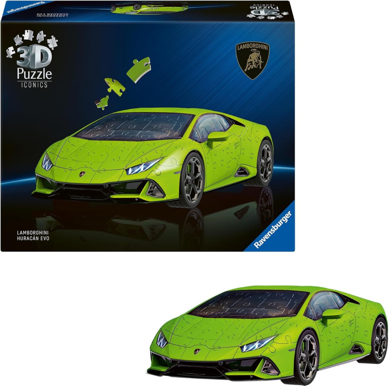 Ravensburger Iconics: Lamborghini Huracán Evo zelené