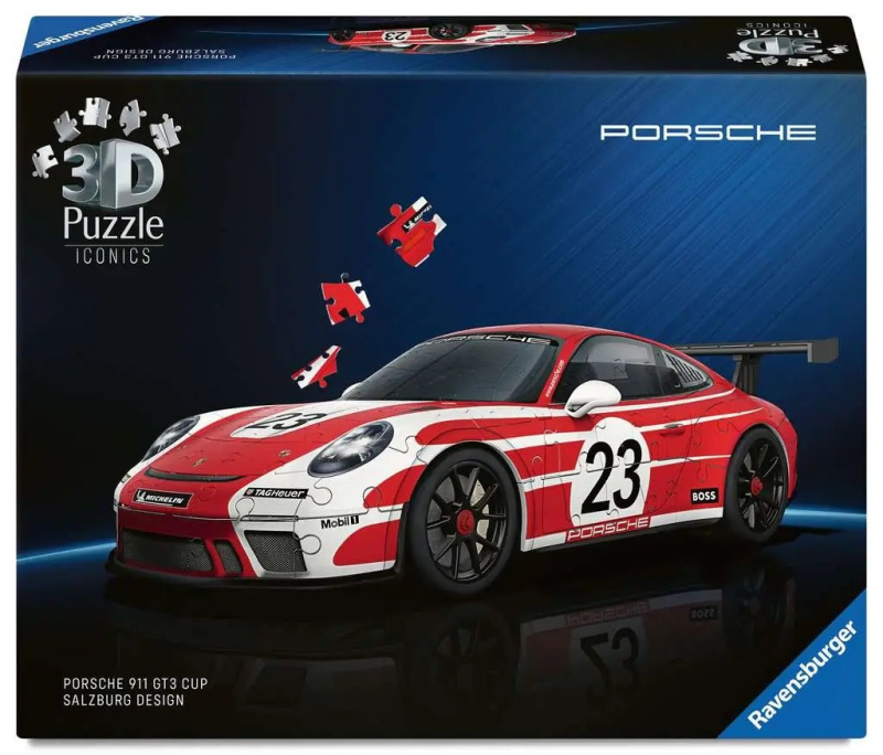 Ravensburger Iconics: Porsche 911 GT3 Cup Salzburg design
