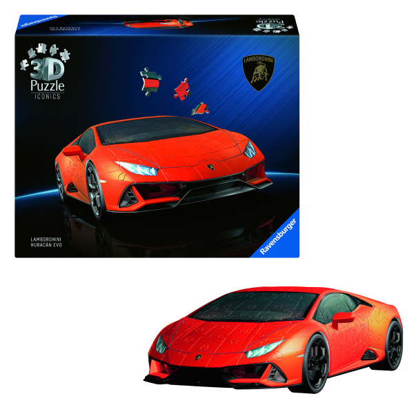 3D puzzle auto Lamborghini Huracán EVO, 158 dílků