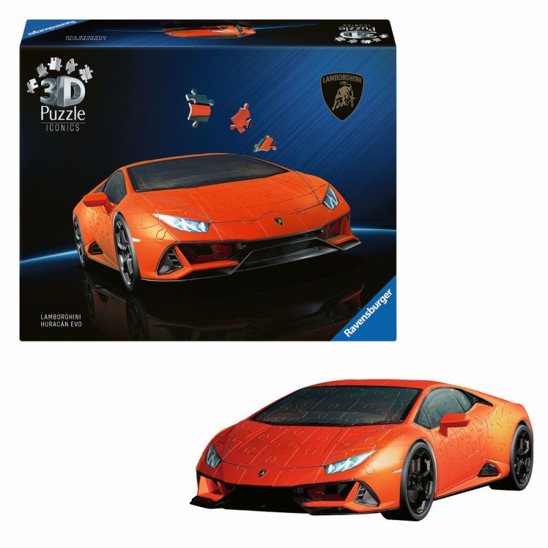 3D puzzle auto Lamborghini Huracán EVO, 158 dílků