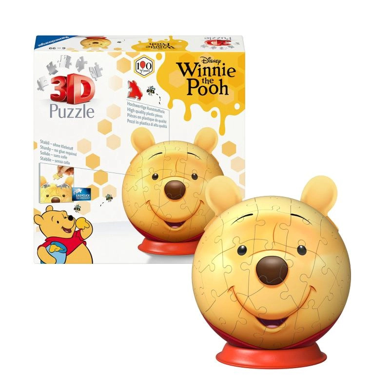 Ravensburger Puzzle ball s ušima Medvídek Pú 77 dílků