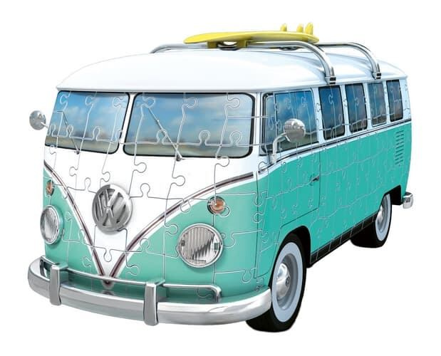 Puzzle 3D Iconics: Volkswagen T1 Chrome