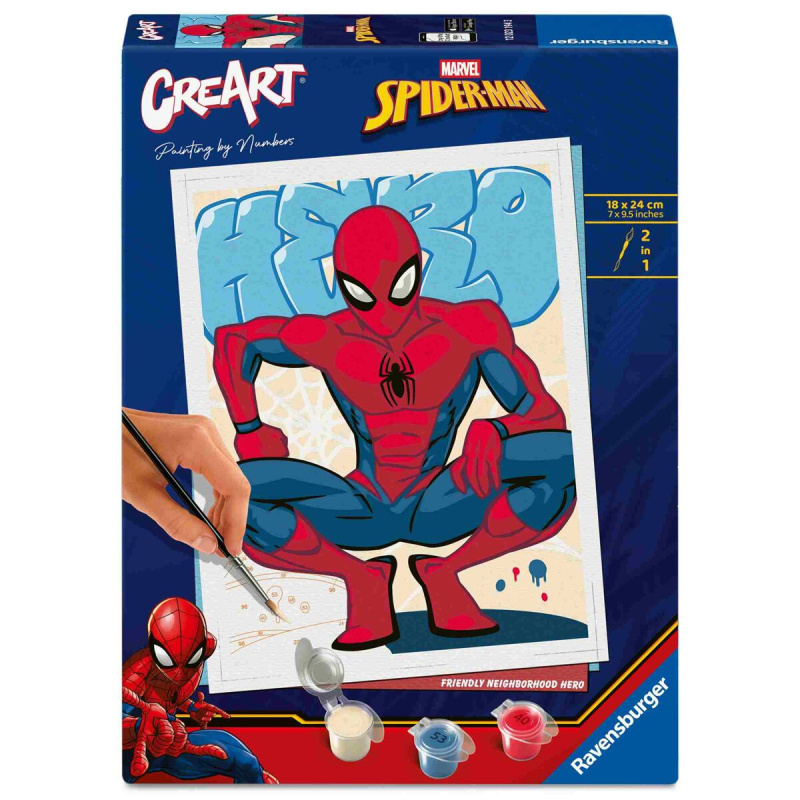 CreArt Spider-man malování podle čísel