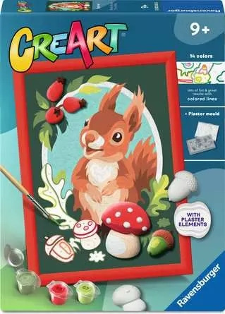 Ravensburger 23265 creart veverka se sádrovými odlitky