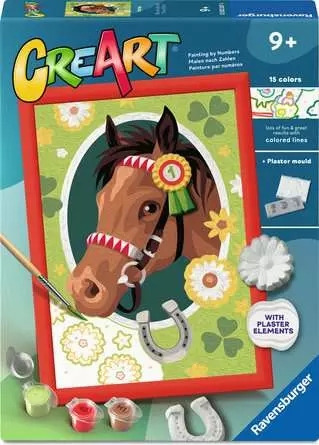 Ravensburger 23267 creart kůň s ohlávkou a sádrovými odlitky