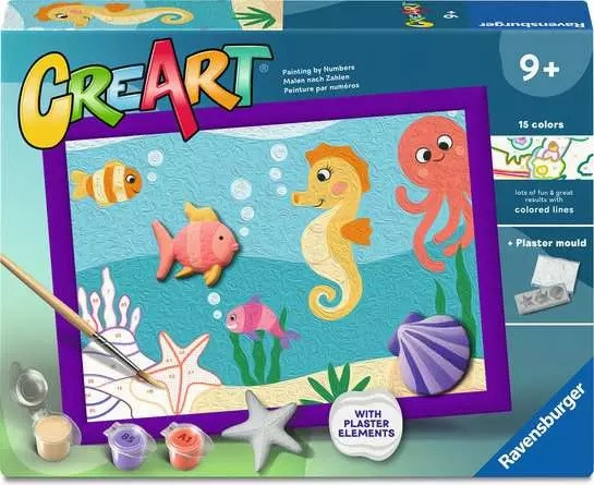 Ravensburger 23268 creart podmořský svět se sádrovými odlitky