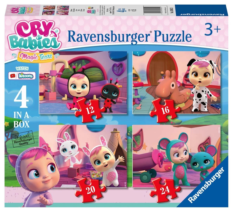 RAVENSBURGER Cry Babies: Kouzelné slzy 4v1 12,16,20,24 dílků