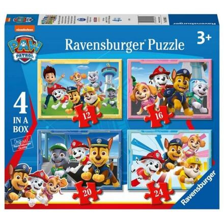 Ravensburger 070336 PAW psí patrola 4v1 12,16,20,24 dílků