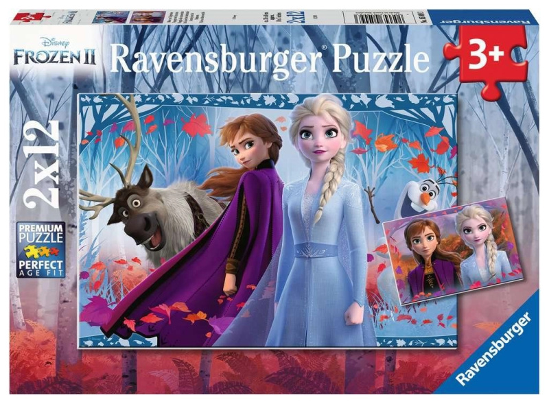 Ravensburger puzzle Ledové království 2 – 2×12 dílků