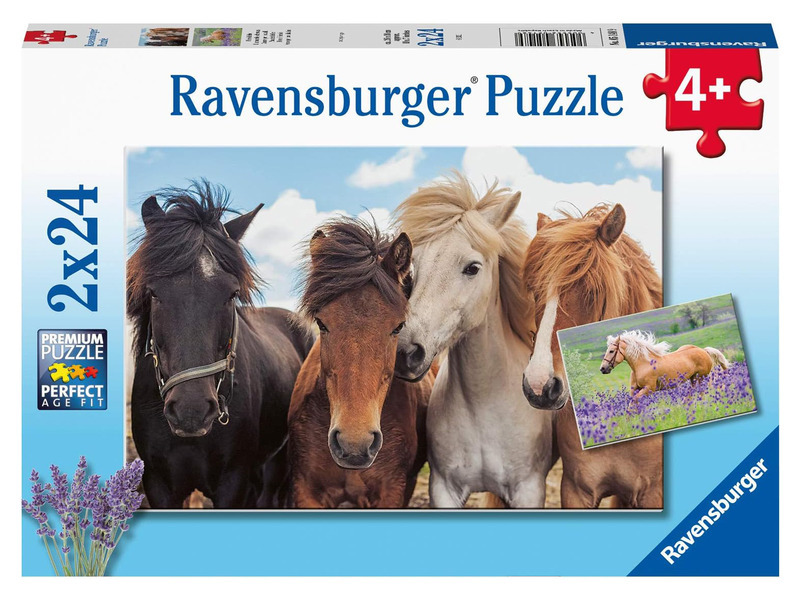 Ravensburger 051489 Fotky koní 2x24 dílků
