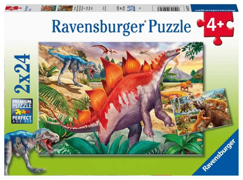 RAVENSBURGER Svět dinosaurů 2 x 24 dílků