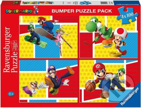 Ravensburger super mario 4x100 dílků