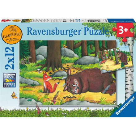 RAVENSBURGER Puzzle Gruffalo a zvířata v lese 2x12 dílků