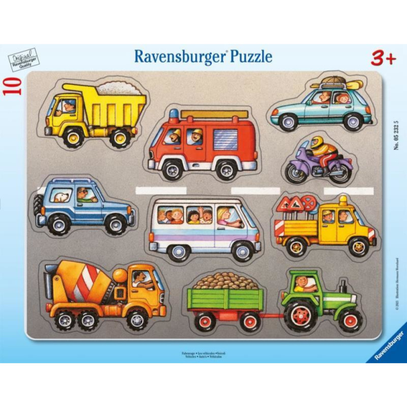 Ravensburger Vozidla Puzzle 10 dílků