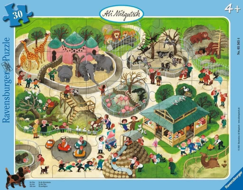 Deskové puzzle Ravensburger 30 dílků V zoo