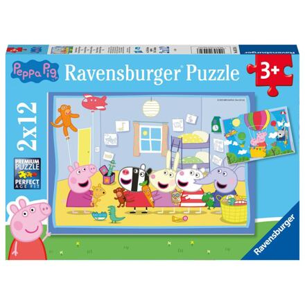 RAVENSBURGER 055746 Prasátko Peppa: Peppino dobrodružství 2x12 dílků