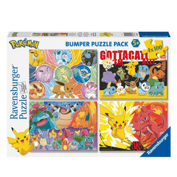 Ravensburger 056514 Pokémon 4x100 dílků