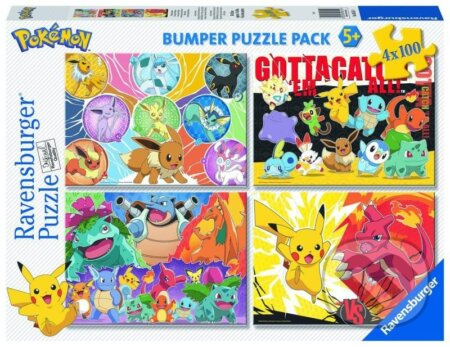 Ravensburger 056514 Pokémon 4x100 dílků