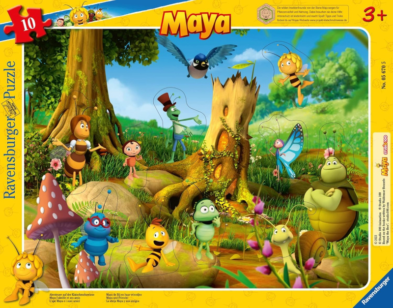 Ravensburger vkládačka Včelka Mája – puzzle 10 dílků