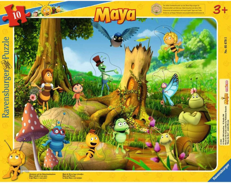 Ravensburger vkládačka Včelka Mája – puzzle 10 dílků