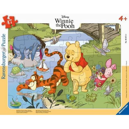 RAVENSBURGER Puzzle Disney: Medvídek Pú objevuje přírodu 47 dílků