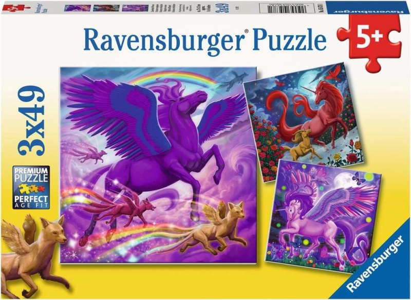 Ravensburger 056781 Mýtičtí vladaři 3 x 49 dílků