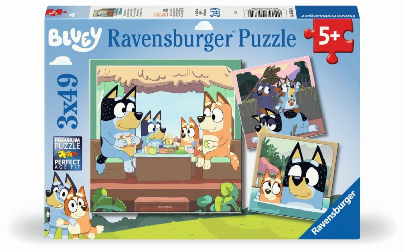 Ravensburger Bluey 3x49 dílků