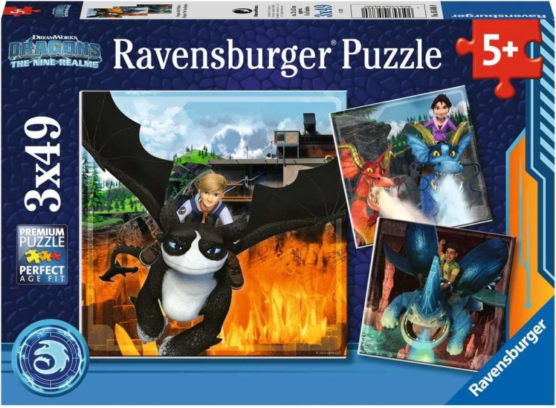 Ravensburger 056880 Jak Vycvičit Draka: Devět Království 3X49 Dílků