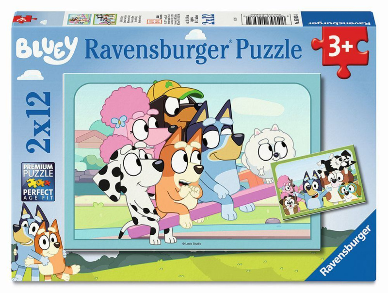 Ravensburger Bluey na hřišti 2x12 dílků