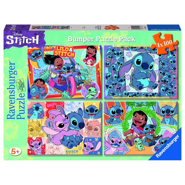 RAVENSBURGER Puzzle Lilo a Stitch 4x100 dílků