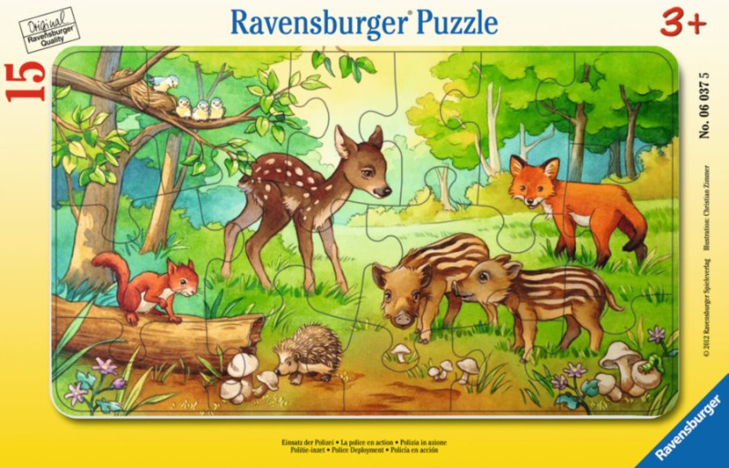 Ravensburger Mláďata v lese 15 dílků