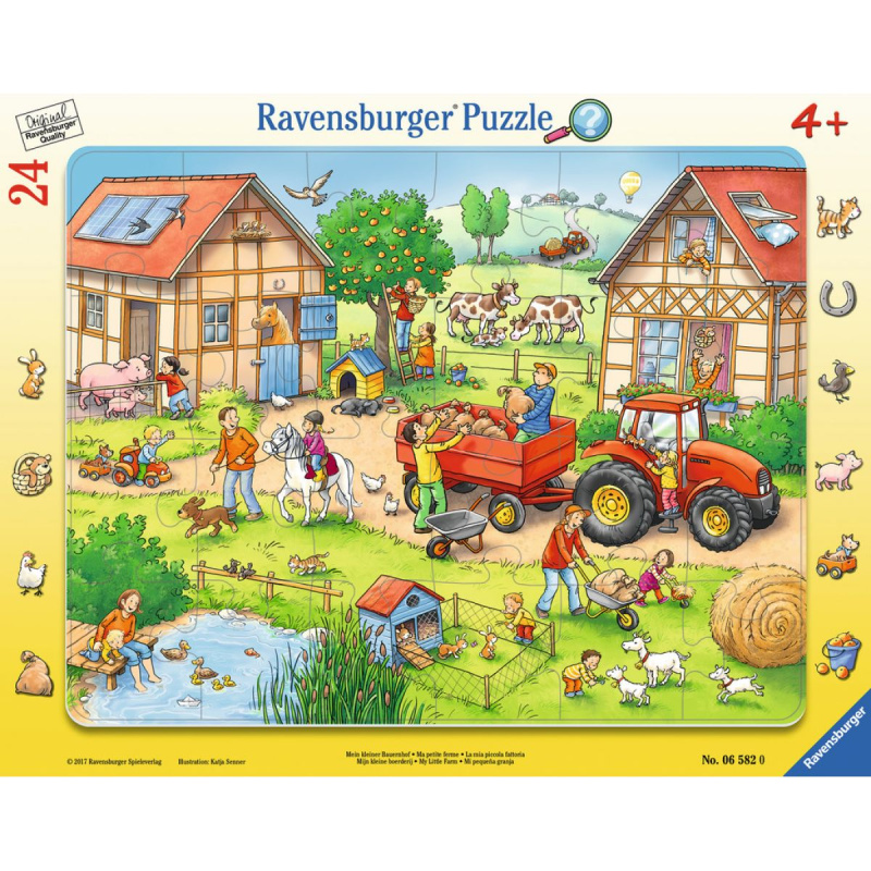 Puzzle v rámečku 24 dílků Moje malá farma