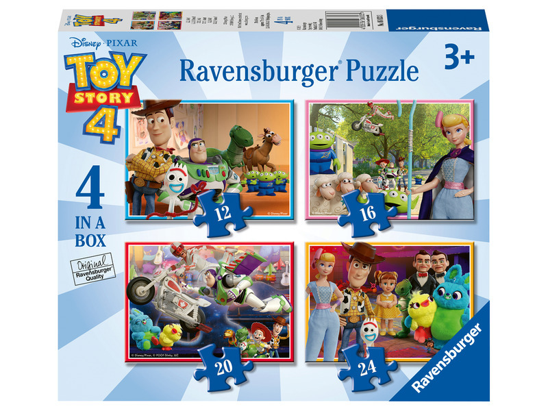 RAVENSBURGER Puzzle Toy Story 4, 4v1 (12, 16, 20, 24 dílků)