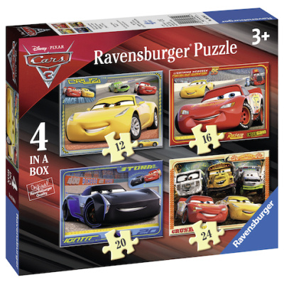 RAVENSBURGER Puzzle Auta 4v1 (12,16,20,24 dílků)