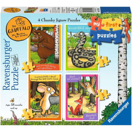 RAVENSBURGER Moje první puzzle: Gruffalo 4v1 (2,3,4,5 dílků)