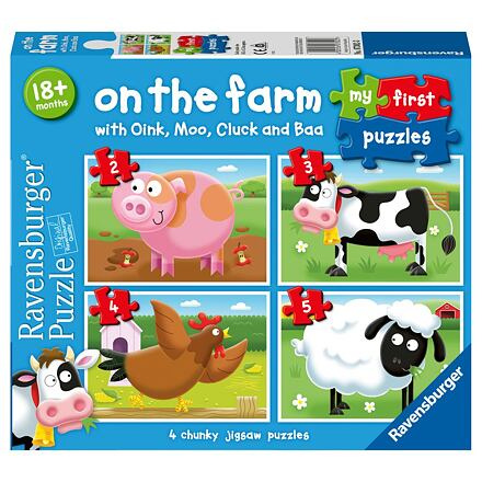Ravensburger  Moje první puzzle Na farmě 2/3/4/5 dílků