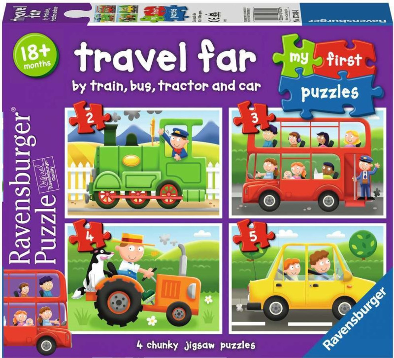Ravensburger Moje první puzzle Daleká cesta 2/3/4/5 dílků