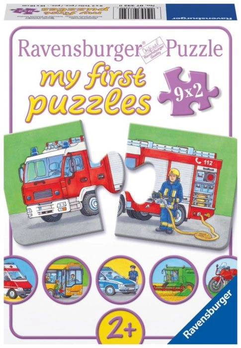 Ravensburger Moje první Dopravní prostředky 9 x 2 18 dílků