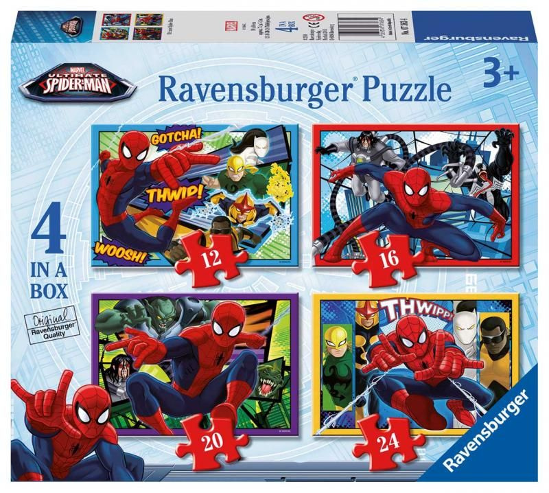 Ravensburger 4v1 Spider-Man 12,16,20,24 dílků
