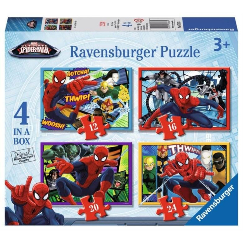 Ravensburger 4v1 Spider-Man 12,16,20,24 dílků