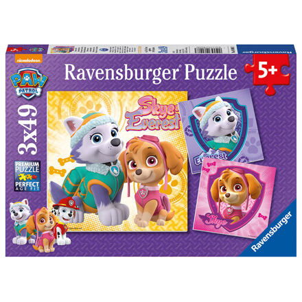 Ravensburger Tlapková patrola: Dívčí síla 3 x 49 dílků