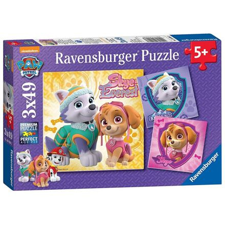 Ravensburger Tlapková patrola: Dívčí síla 3 x 49 dílků