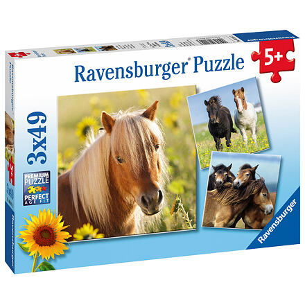 Ravensburger Koně 3 x 49 dílků