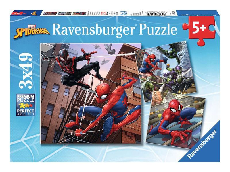 Puzzle 3x49 dílků Spiderman