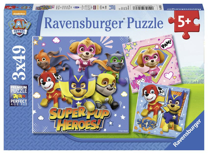 Ravensburger Tlapková Patrola 3 x 49 dílků