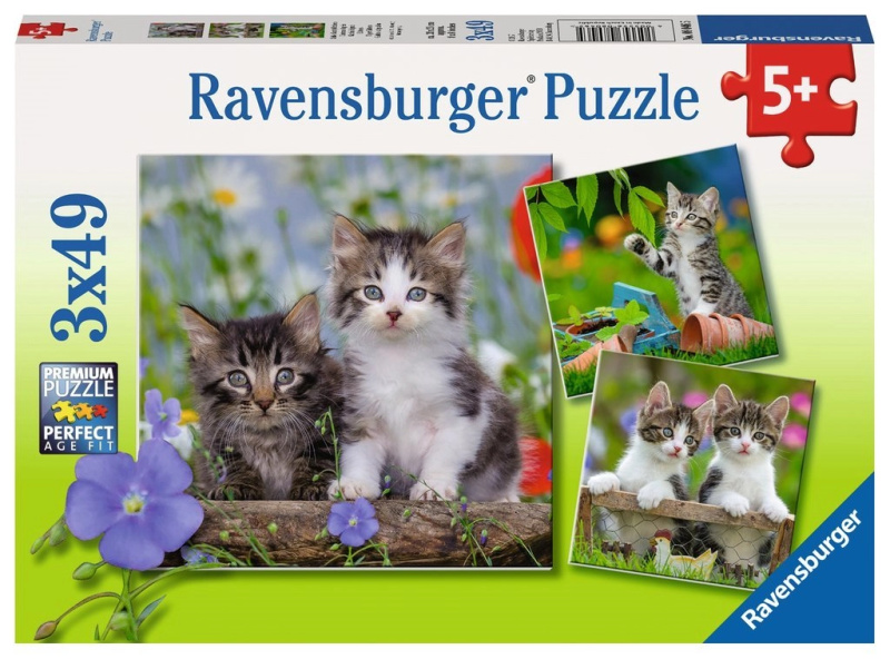 Ravensburger Koťata 3 x 49 dílků