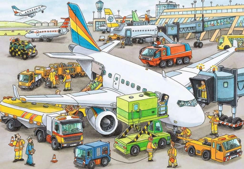 Puzzle rušné letiště 35 dílků