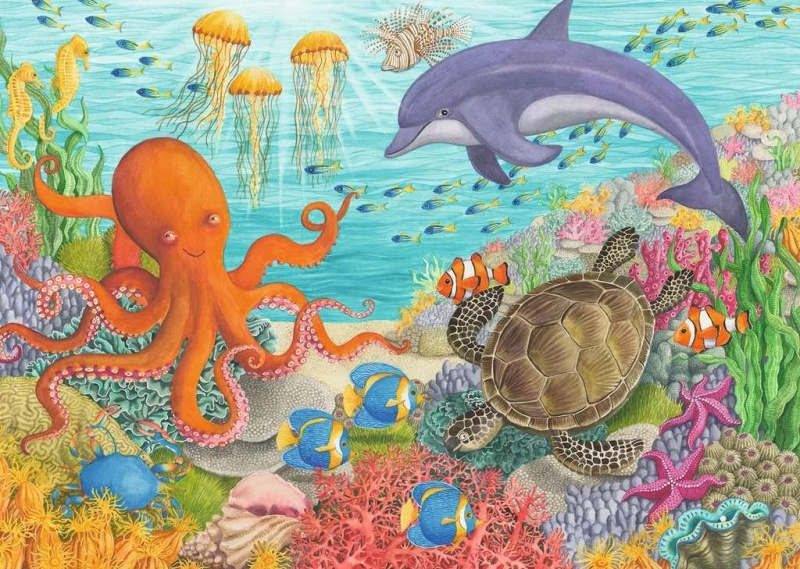 Puzzle Přátelé z oceánu 35 dílků RAVENSBURGER